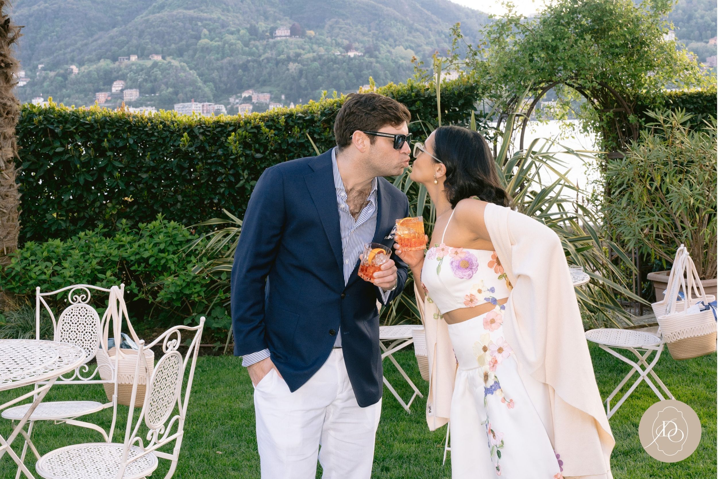 A festive pizza party at Villa Geno, Lake Como