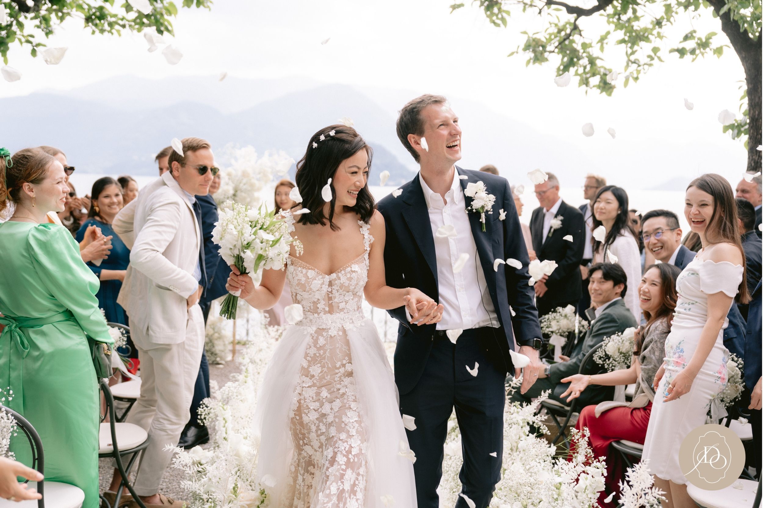 A romantic wedding at Villa Cipressi, Lake Como