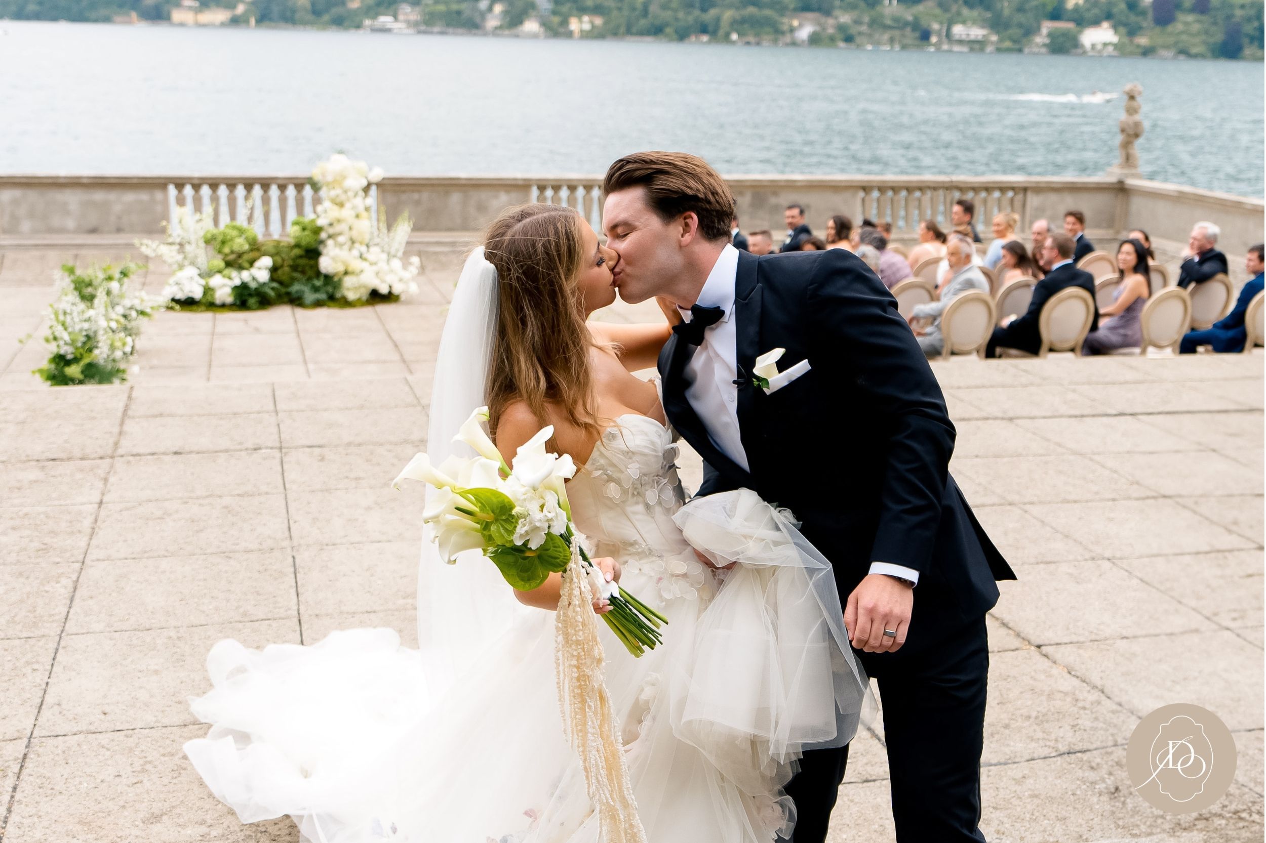 A romantic wedding at Villa Pizzo, Lake Como