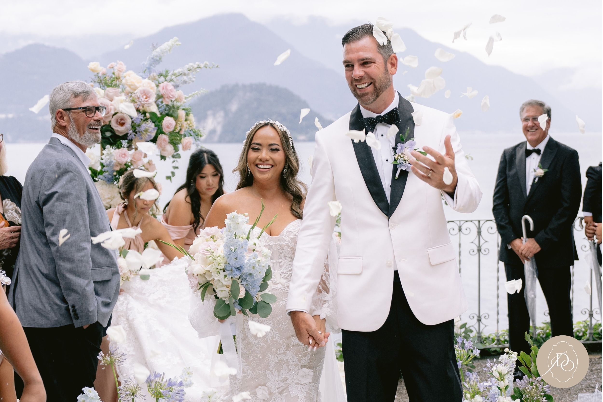 A romantic wedding at Villa Cipressi, Lake Como
