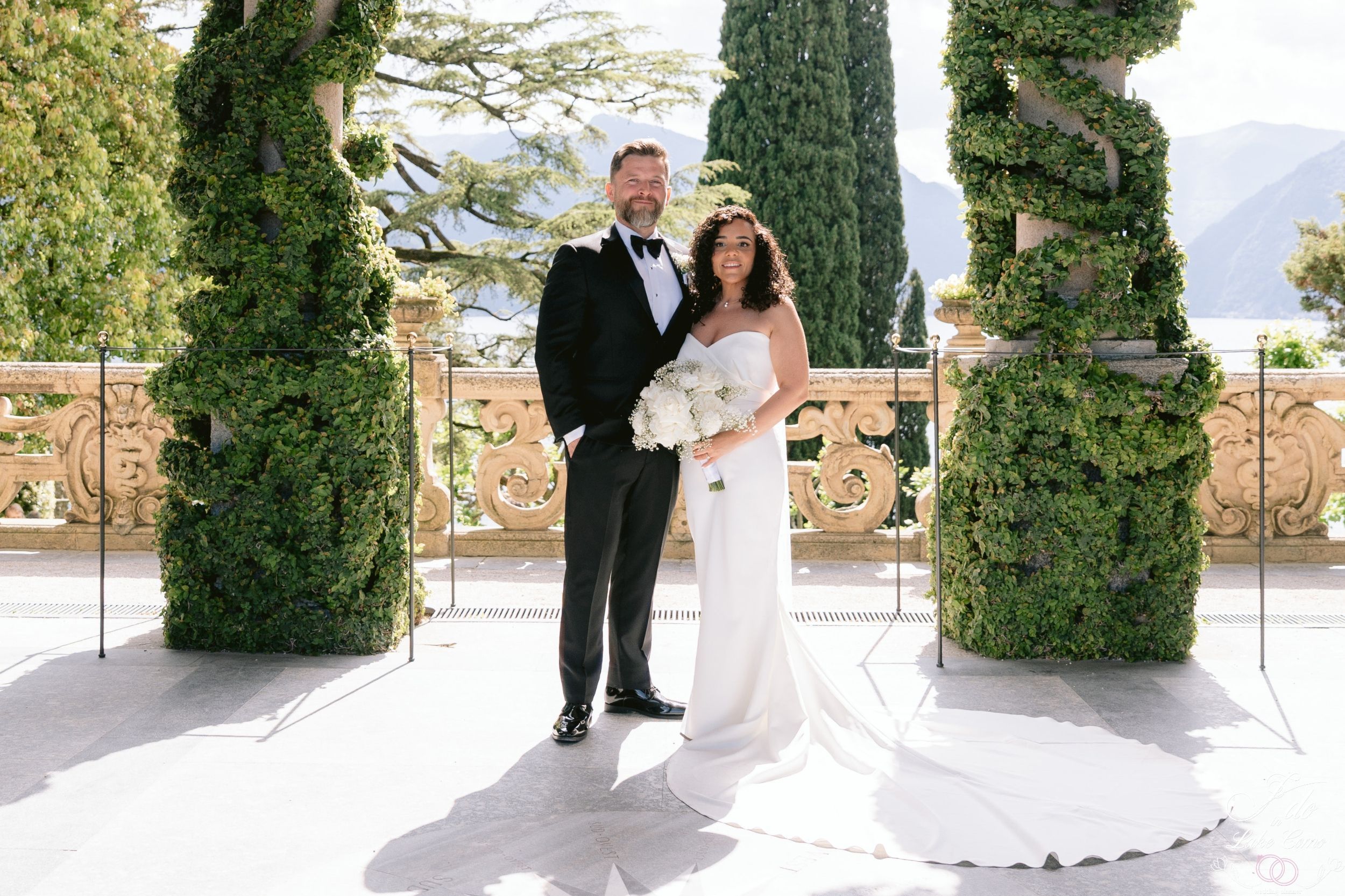 A sweet and elegant elopement at Villa Balbianello, Lake Como wedding in lake Como