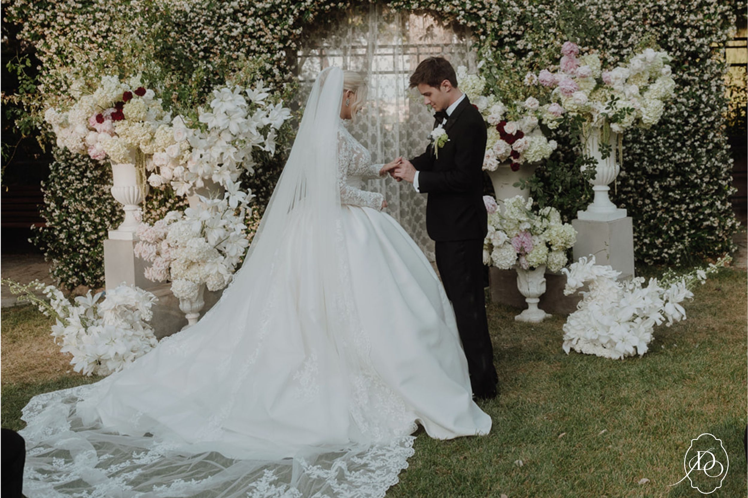 An elegant and glamorous wedding at Villa Aurelia, Rome