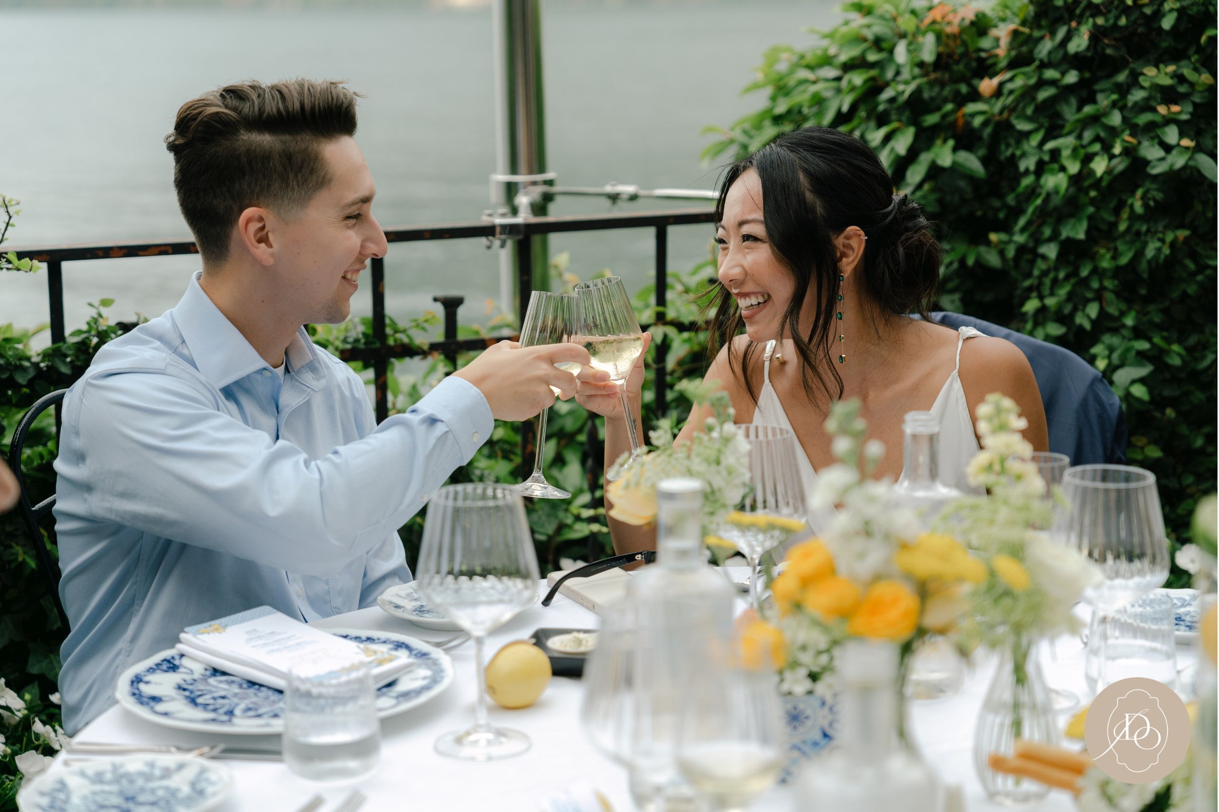 A beautiful pre-nuptial event at Crotto Dei Platani, Lake Como