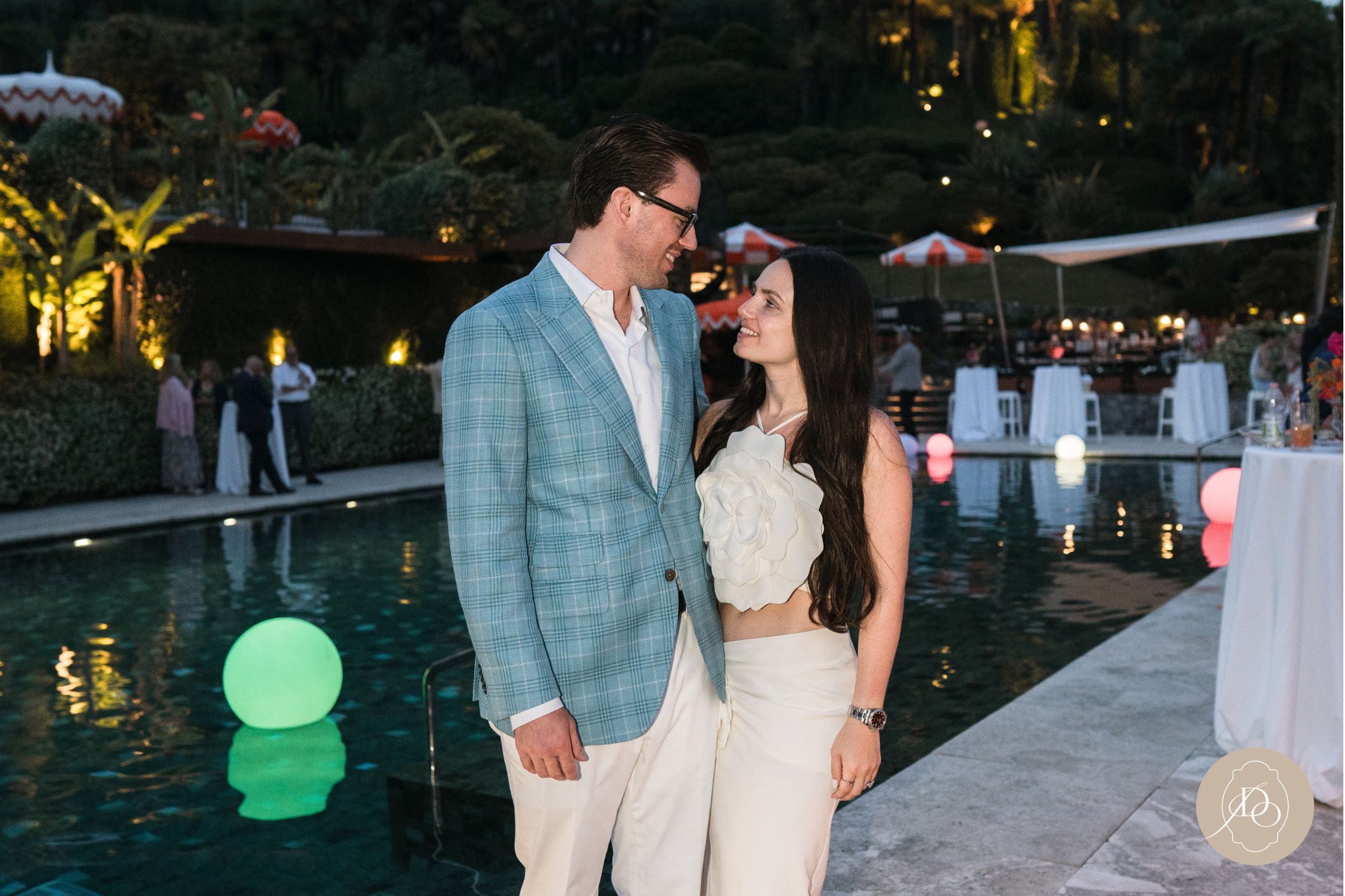 A colorful pool party at Grand Hotel Tremezzo