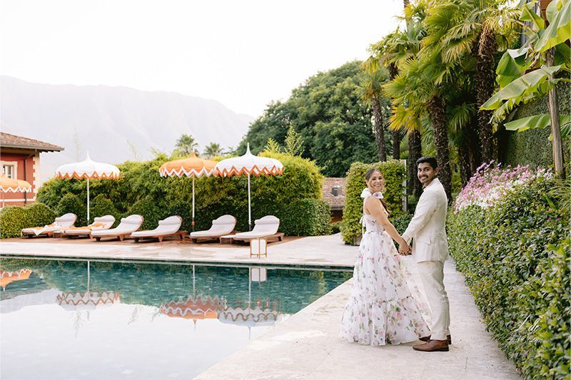 A funny Aperol Spritz pre-wedding Party at Grand Hotel Tremezzo, Lake Como wedding in lake Como