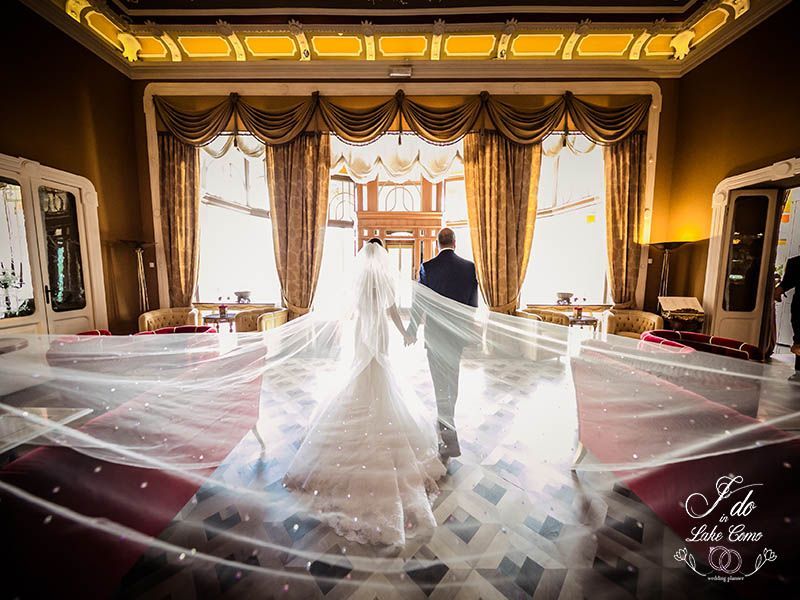 Bride at Grand Hotel Tremezzo 5 star Hotel | Lake Como Wedding Planner