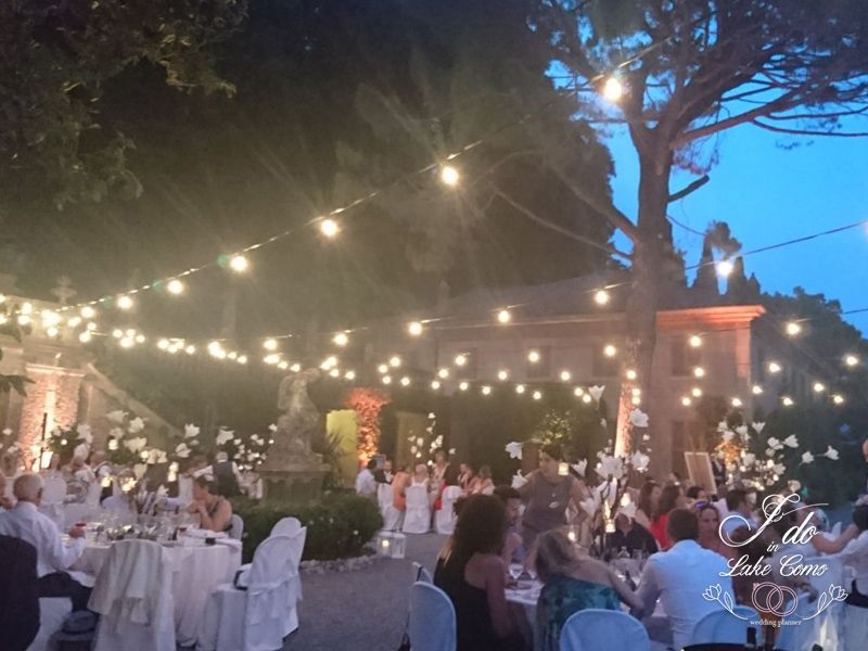 Wedding reception at Villa Pizzo Lake Como